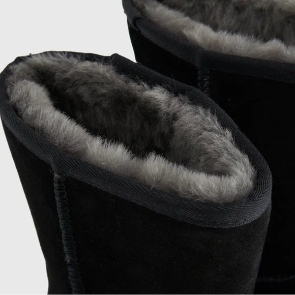 QUINCE Australian Shearling Mid-Calf Black Boot Size 8 & 9 - Picture 3 of 6